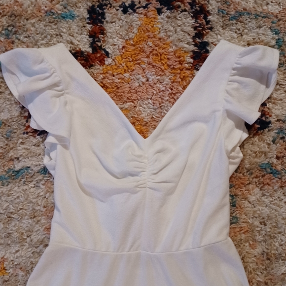 FINAL PRICE Lily White Ruffle Sleeve Tie Back Dress - Picture 5 of 13